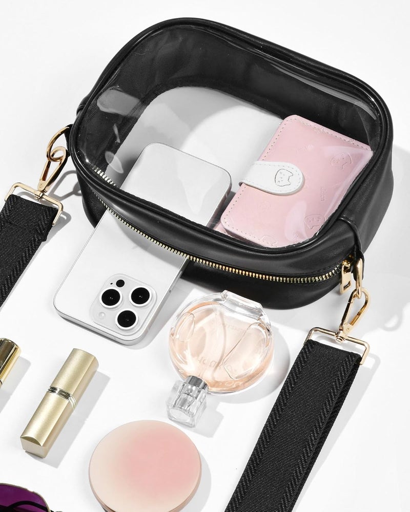Bulado Clear Bag for Stadium Events, Clear Purses for Women with Adjustable Strap, Crossbody Bag for Sports Fans - Image 3